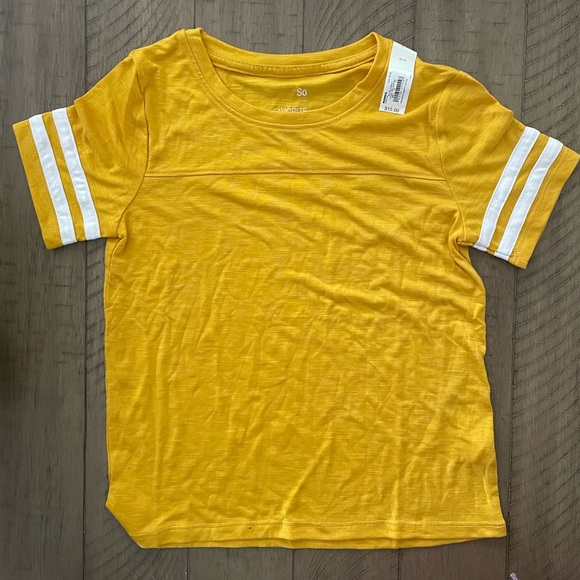 Bundle of Kids Favorite Varsity Tee Shirts size 8- Yellow Pink Blue Turquoise - Picture 2 of 9